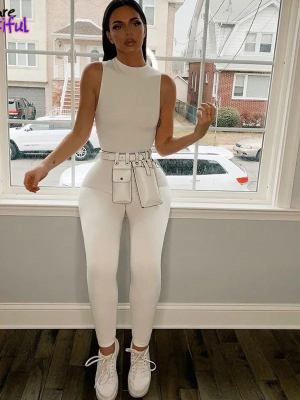 

Bodycon Jumpsuit workout Casual Brown Fitness Rompers 2022 Y2K Playsuit Activity Streetwear Overalls For Women‘s Clothing