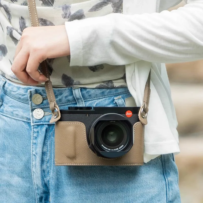 Чехол из натуральной кожи ручной работы для Leica Q 3