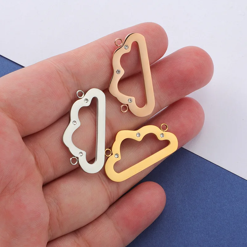 

Полые Подвески из нержавеющей стали с PVD покрытием, 20 шт., 30x16 мм, для самостоятельного изготовления браслетов, ожерелий, ювелирных изделий