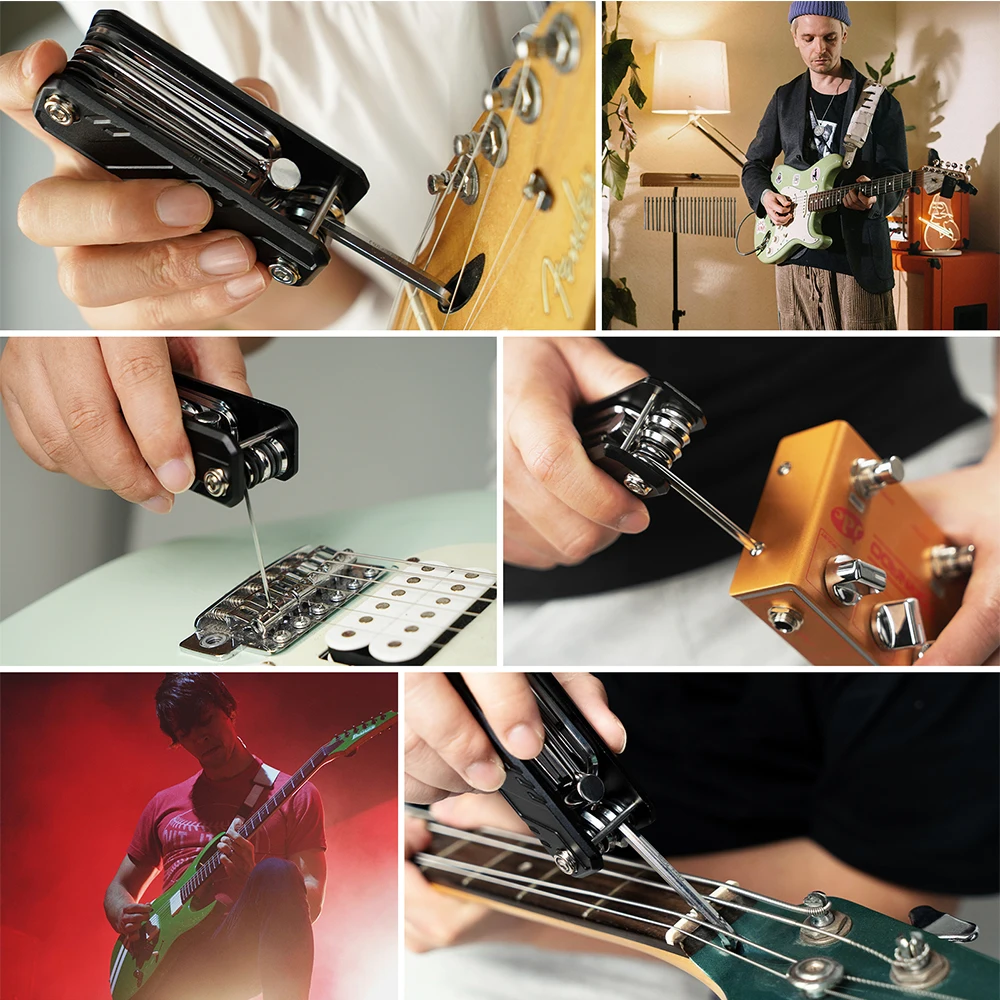 Многофункциональный инструмент JOYO Guitto Series GGT-01 из алюминиевого сплава для ремонтанастройки гитар и бас-гитар (art.: 3920da52b64dd) - 3920da52b64dd