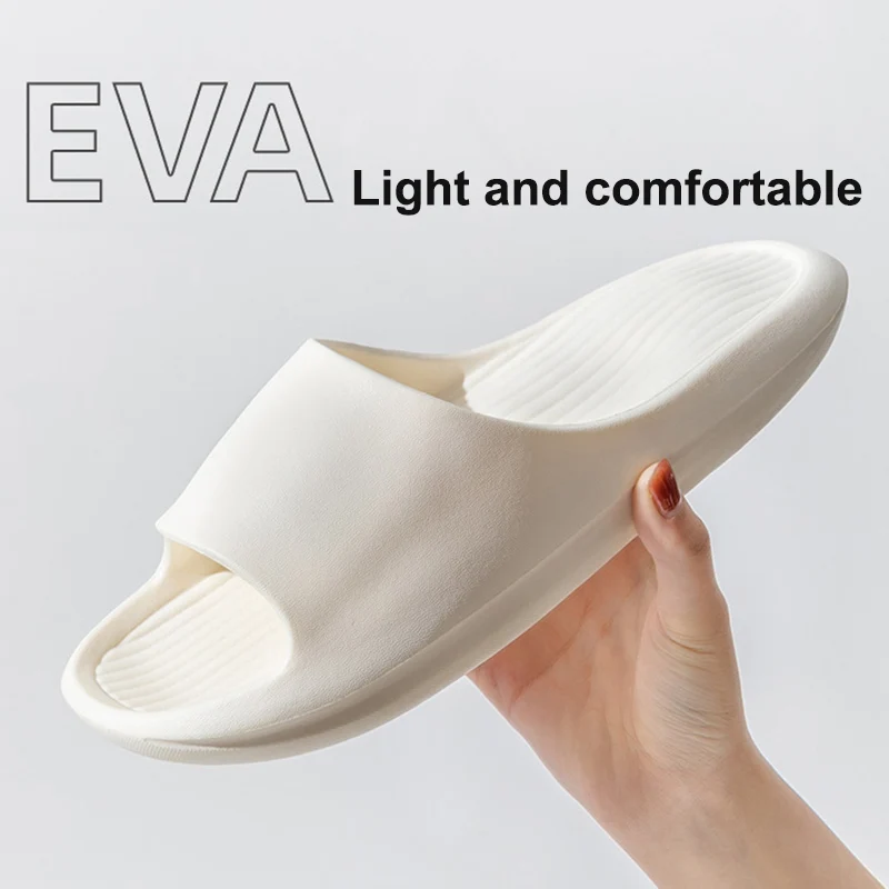 

Сланцы женские для ванной, однотонные Нескользящие, мягкая подошва, летние тапочки для пар, сланцы, 2022