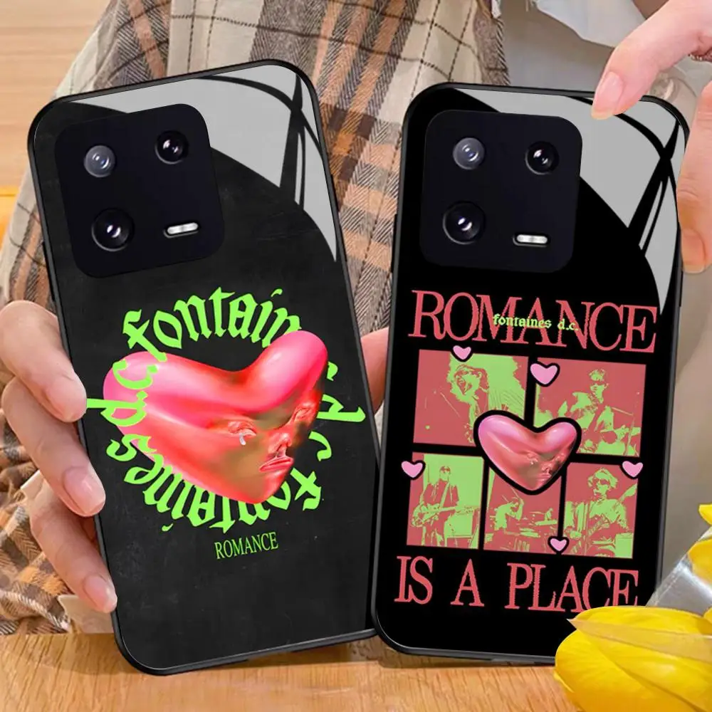 Фото Чехол для телефона Fontaines-DC R-romance для Xiaomi 17 15 14 13 12 Mi 11 X T Ultra Pro Lite 5G, черный стеклянный чехол №1