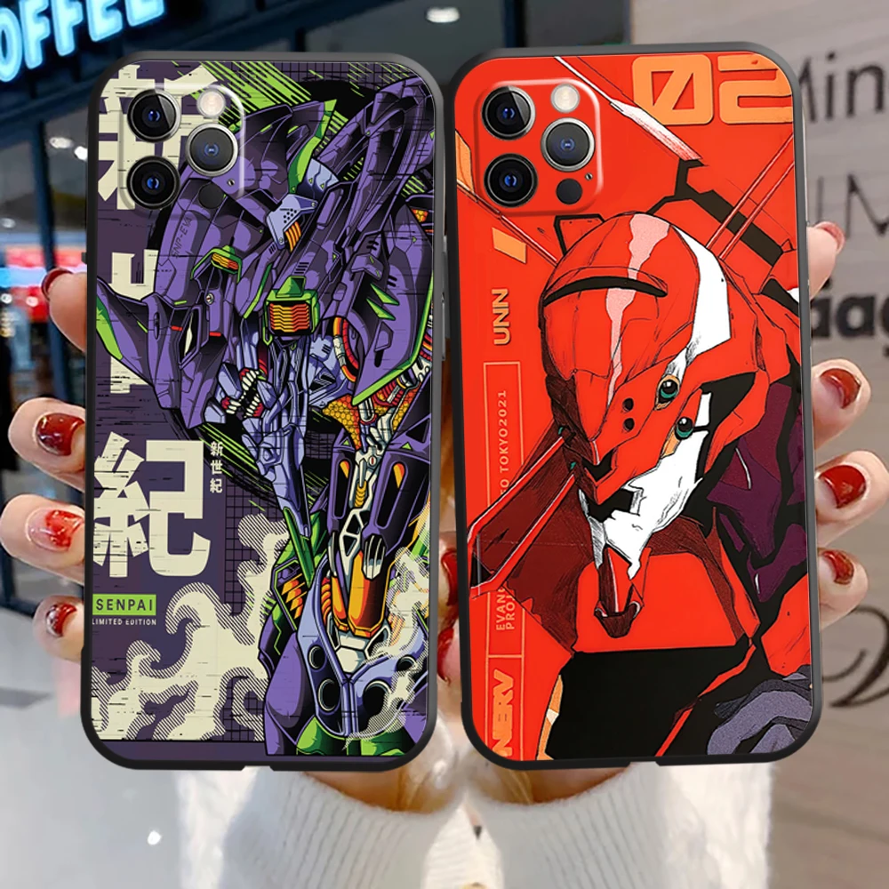 

Neon Genesis Evangelion EVA Phone Cases For iPhone 11 Pro 12 13 MAX 6 6S 7 8 Plus XS 13 Mini X XR SE 2020 Silicone Cover Fanda
