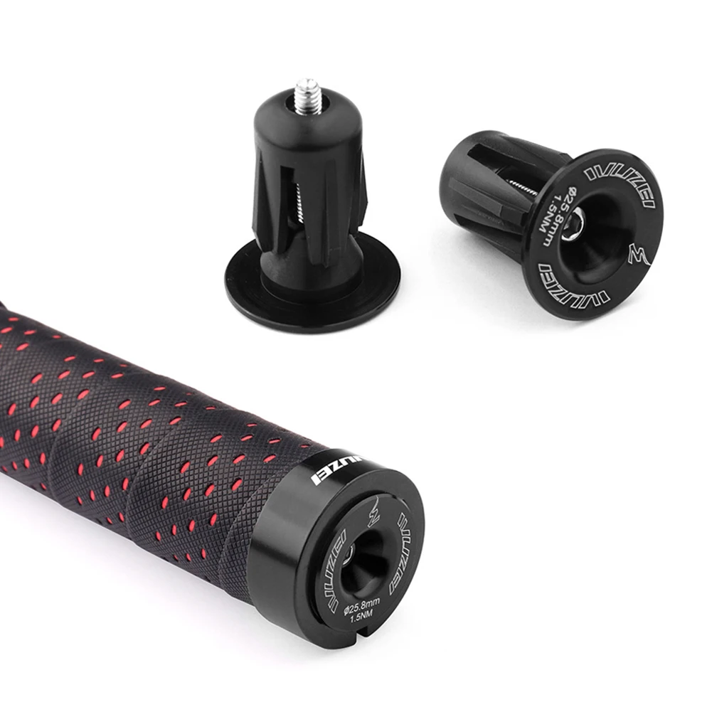 

1Pair MTB Bike Handlebar Cap Bicycle Scooter Grips End Lock-On Plugs Bar Grips Durable Lightweight Bikes Accessories Parts