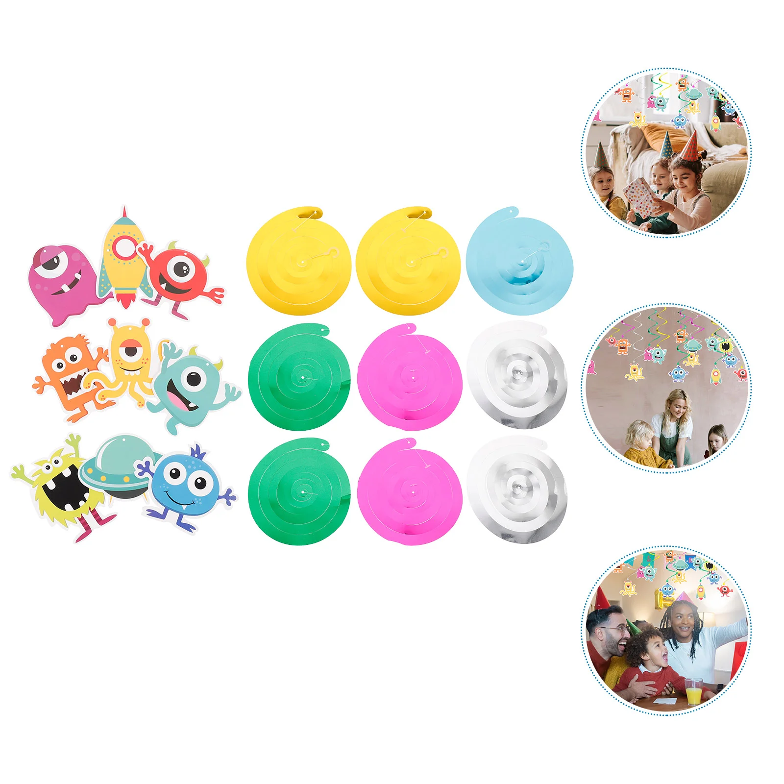 18 шт. украшения рождественские детские завитки растяжки для вечеринок вечерние