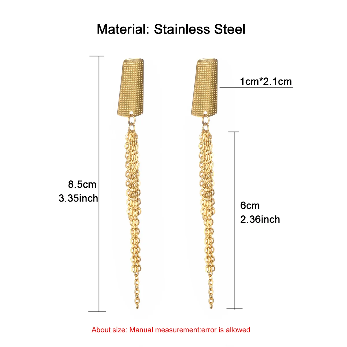 Винтажные серьги-цепочки MinaMaMa из нержавеющей стали с кисточками для женщин новые