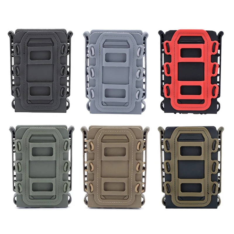 

3Pcs Tactical Fast Mag Flexible Molle Magazine Pouch Carrier for Ar15 M4 5.56/7.62 Mag Pouch Rifle Pistol Magazine Holder