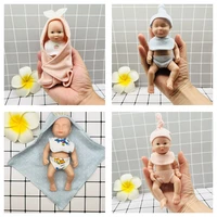 new 6inch lifelike reborn baby doll toy boy and girl micro preemie full solid silicone baby doll reborn diy kids gift