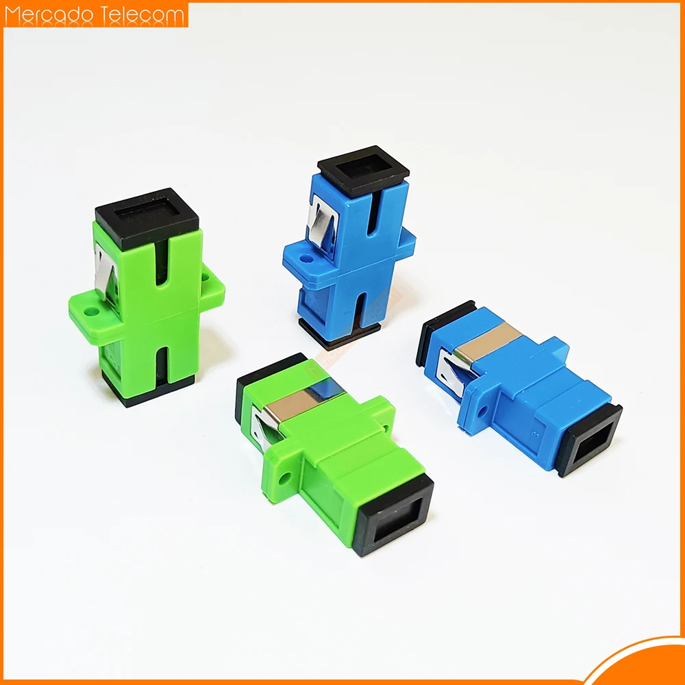 

100pcs/lot Fiber Optic Connector Adapter SC/UPC SM Flange Singlemode Simplex SC-SC APC Coupler Special Wholesale to