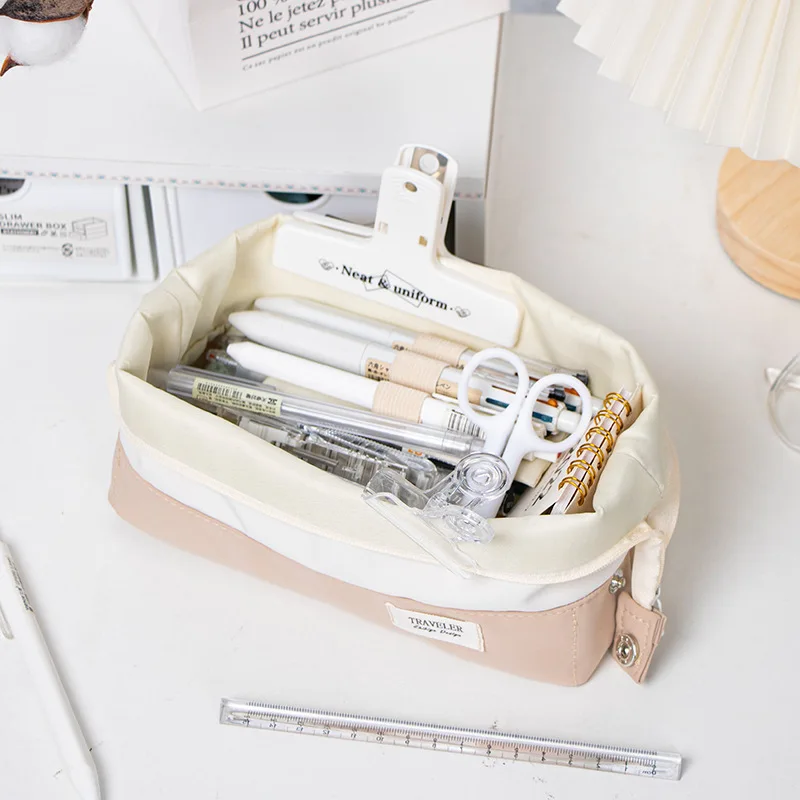

INS Large Capacity School Case Aesthetic Stationery Storage Case School Students Multifunctional Pen Box for Boys and Girls