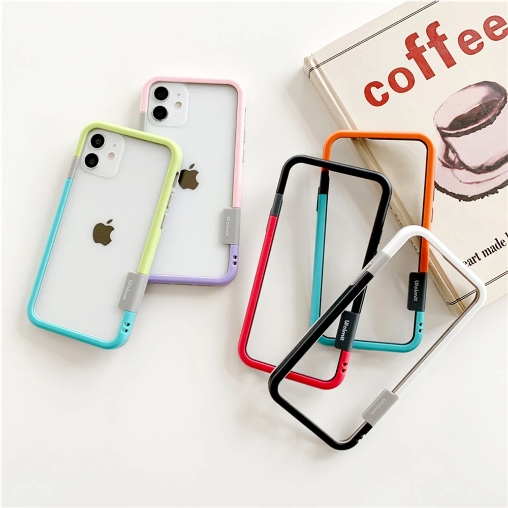 Soft Bumper for iPhone SE 2022 SE3 TPU Silicone Anti-Knock Case for iPhone 5S 13 12 11 Pro Max 5x bumper for XS X XR 7 8 6S Plus
