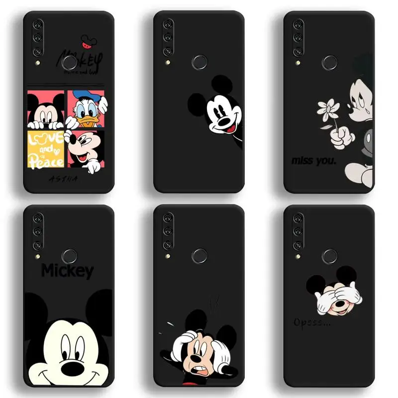 

Funny Cartoon Mickey Mouse Phone Case For Huawei Y6P Y8S Y8P Y5II Y5 Y6 2019 P Smart Prime Pro