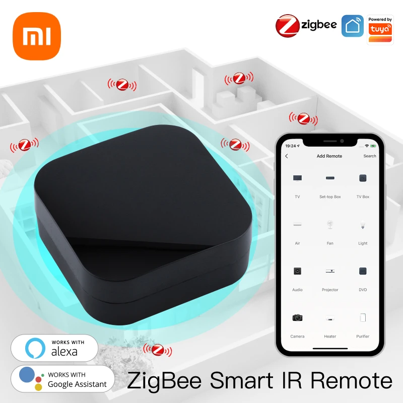 Xiaomi Tuya ZigBee WiFi Smart IR Remote Control Universal Infrared Remote Controller For Smart Home Works With Alexa Google Home