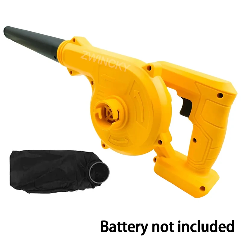 

2 в 1 аккумуляторная воздуходувка для листьев для Dewalt 20 В, литий-ионный аккумулятор, ручной электрический воздуходувка для рабочей площадки, портативный бесщеточный пылесос