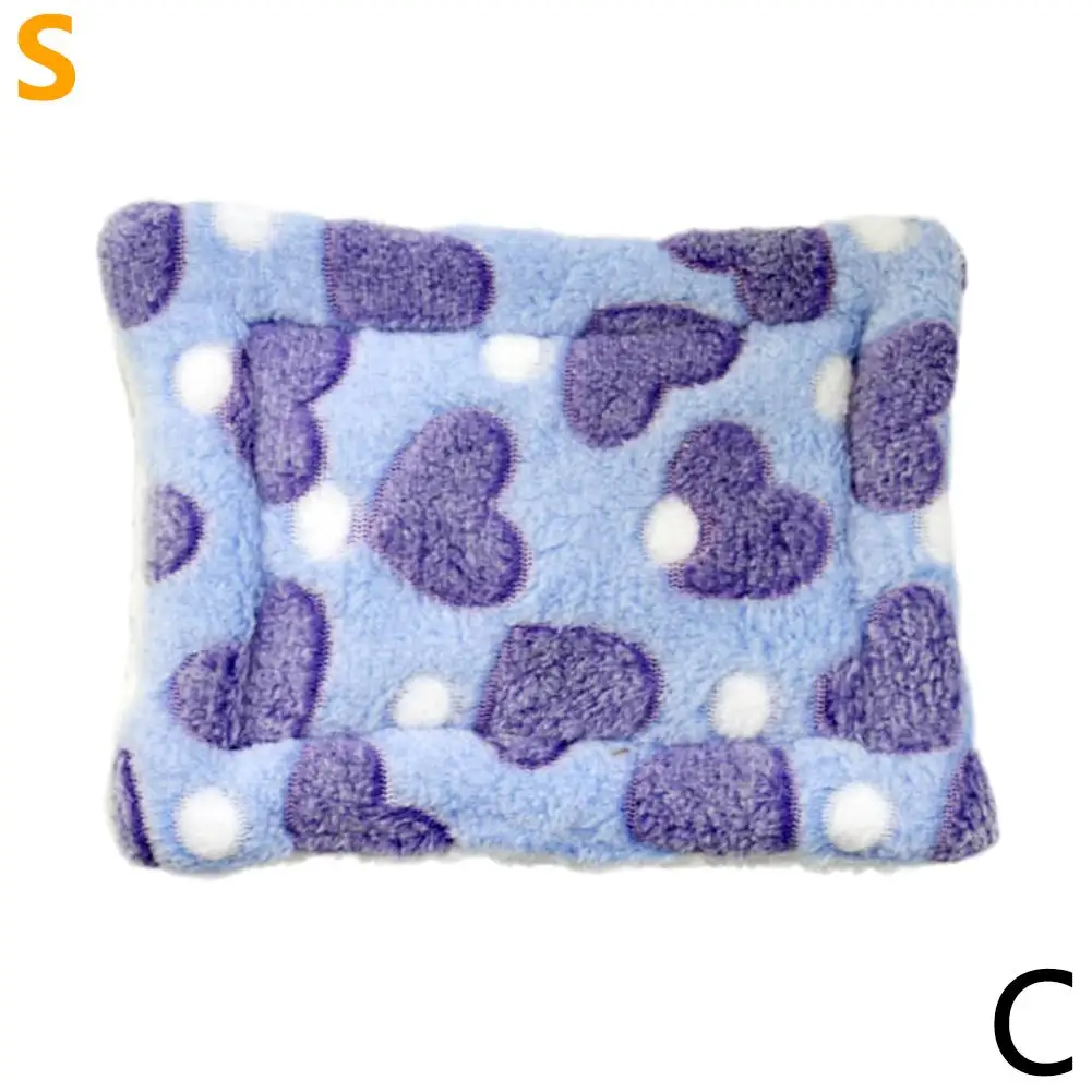 Флисовый коврик для мелких животных клетки зимняя теплая кровать хомяка дом