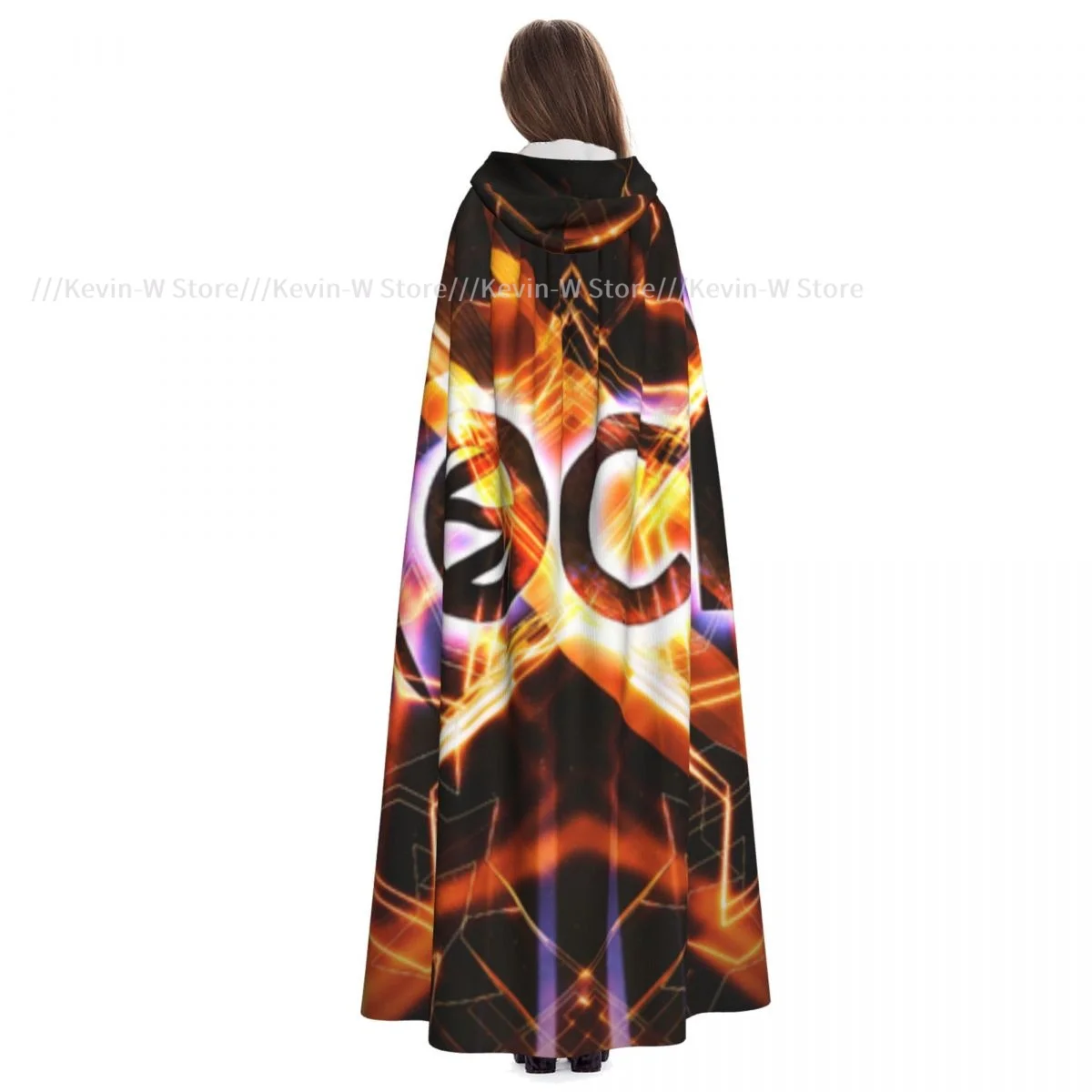 Длинная накидка плащ Постер рок с капюшоном пальто осенние толстовки