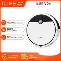 ilife v9e robot vacuum cleaner smart suction dust box wifi cellphones app 4000pa suction 110 mins runtime household tools
