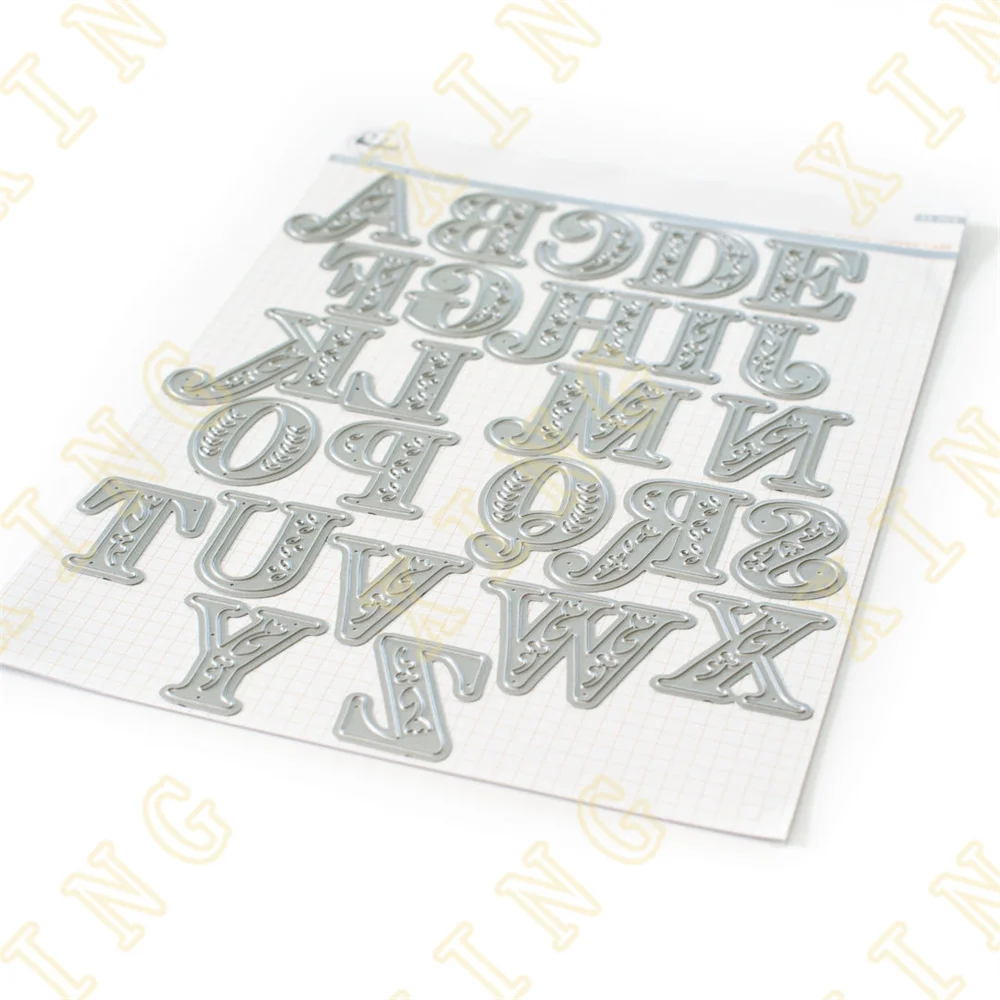 

2022 New Product Kelly Alpha Upper Case Metal Craft Cutting Dies Diy Scrapbook Paper Diary Decoration Card Handmade Embossing