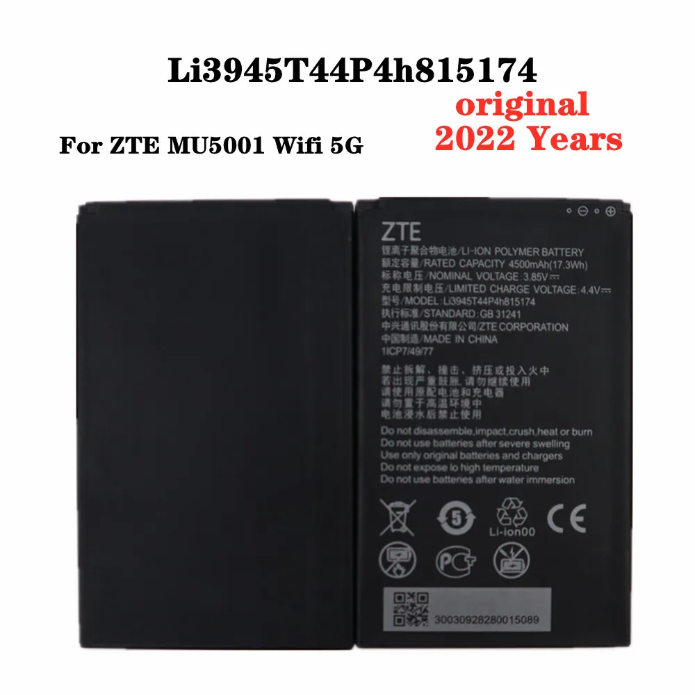 

Li3945T44P4h815174 Original Battery For ZTE MU5001 MU5002 Wifi 5G Wifi6 Portable Wireless Router Battery Bateria Tracking Number