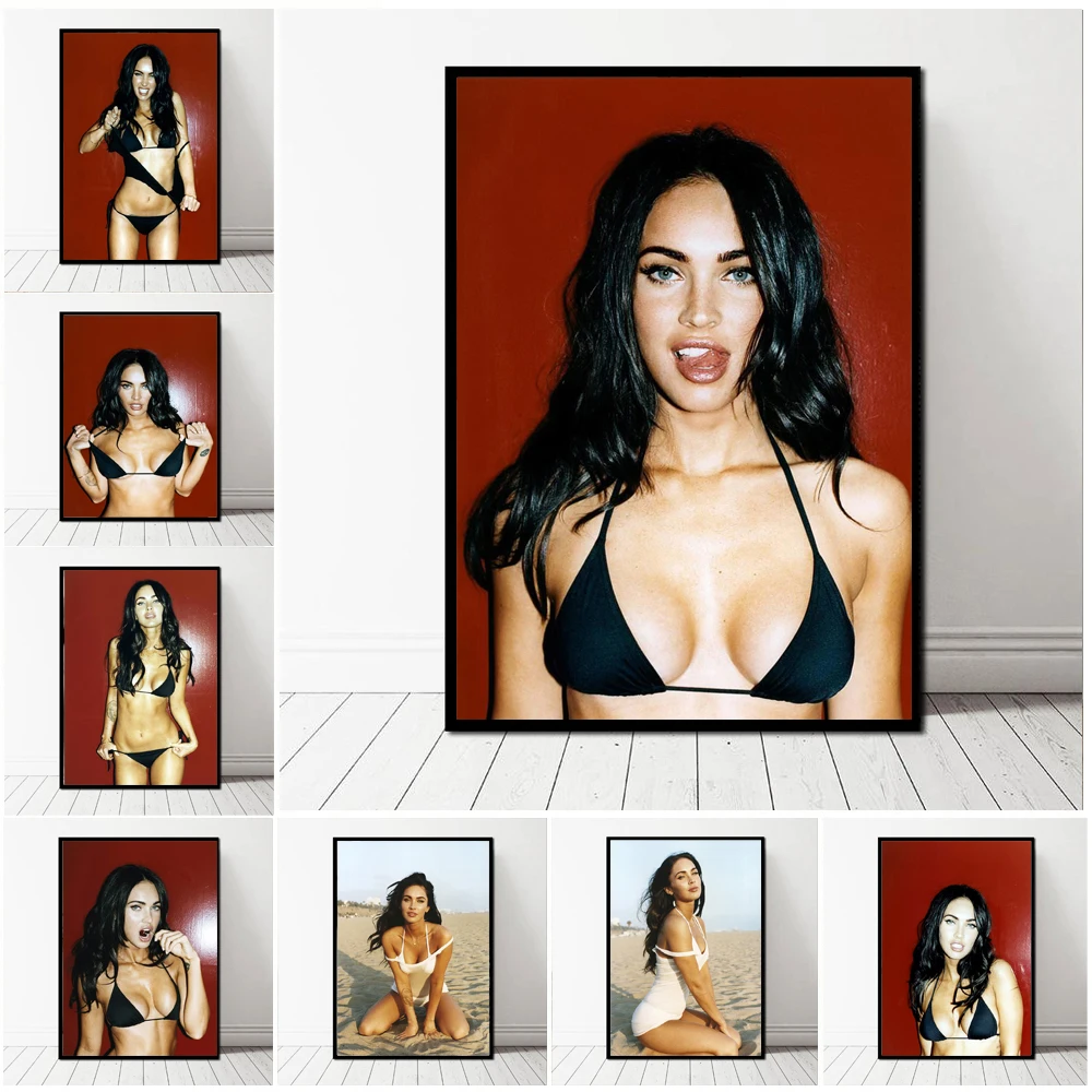 Плакат HD принты Меган лиса пикантная киносъемка Звезда модель холст живопись