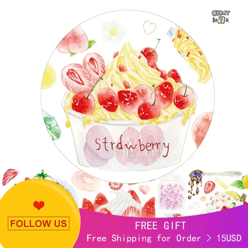 

Декоративная наклейка в рулоне для девушек, фруктов, напитков, льда