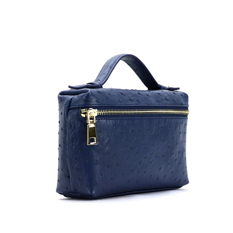 

Новая модная дизайнерская сумка, переносная сумка из страусиной кожи с тиснением, маленькая сумка-клатч, Женская Ручная сумка, кошелек
