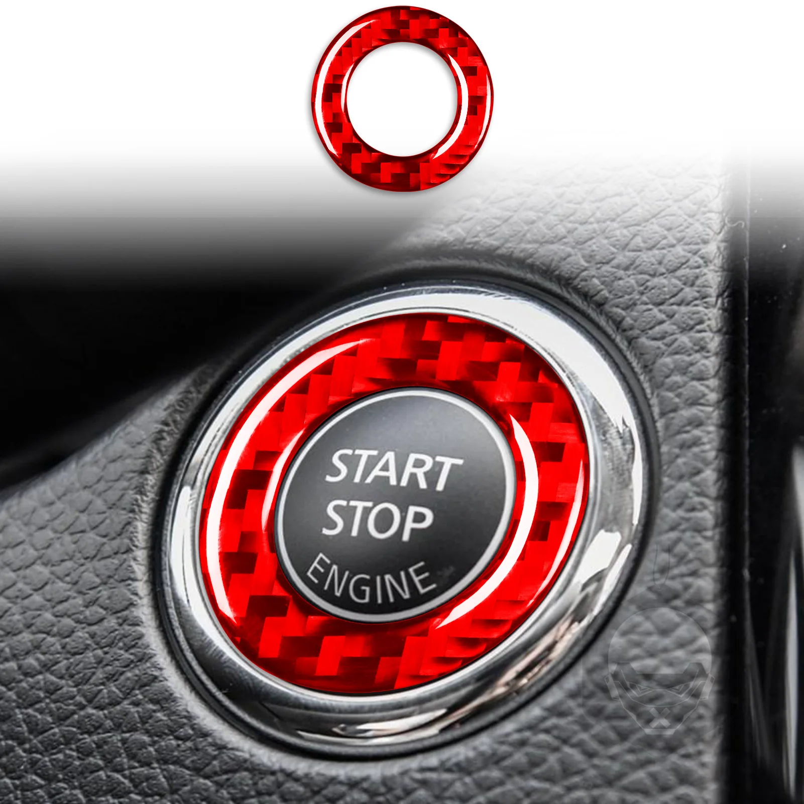 

Аксессуары для Nissan X-Trail Rogue T32 2013-2021, кольцо для внутренней отделки автомобиля из углеродного волокна, декоративная наклейка