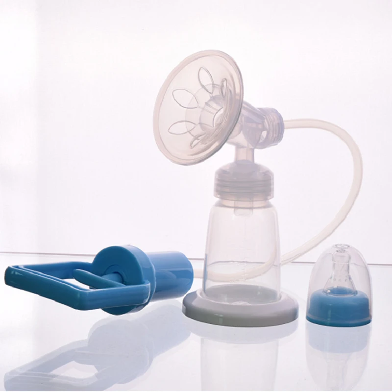 

Blue Breast Pump Manual Control Valve Mom Breastfeeding Kid Milk Suction Feeding Kids Bottle Powerful Collector Nursing