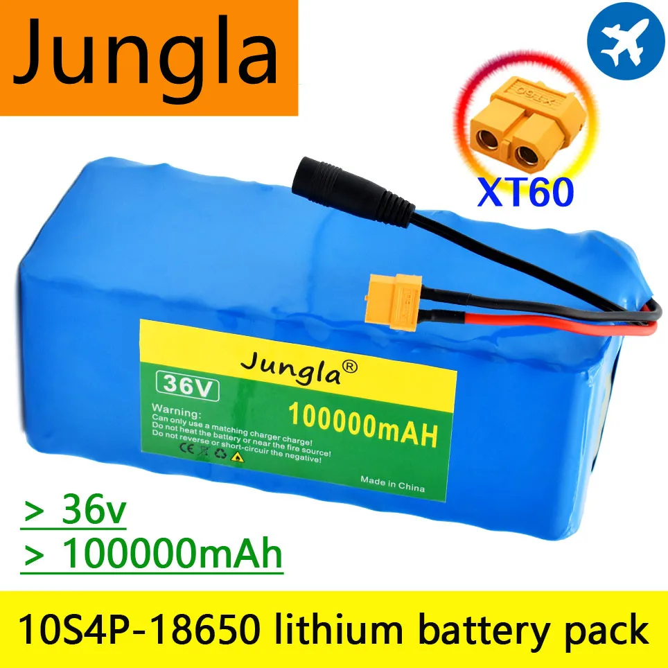 

Аккумулятор XT60 36 В 10S4P 1000 Ач, 100000 Вт, 36 В, мАч