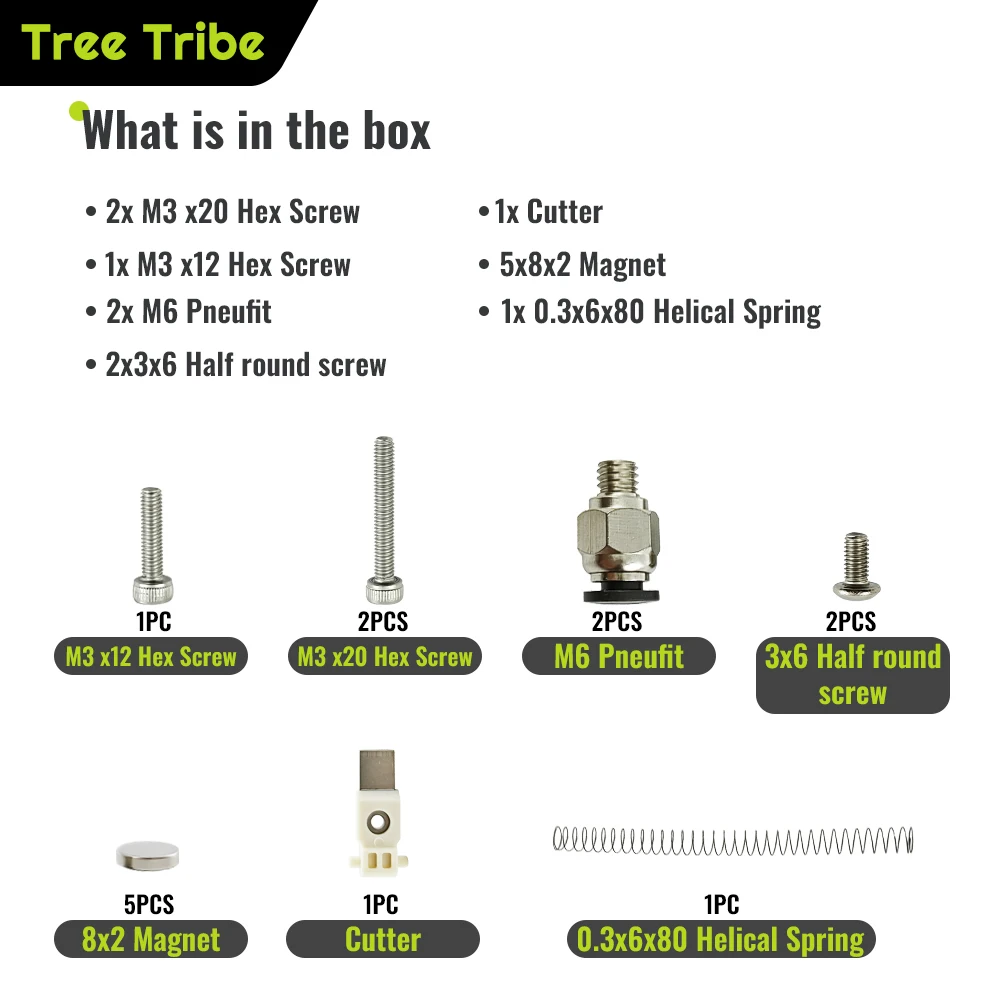 Фото Автоматический резак для филамента Tree Tribe HAFC V2 (обновленная версия Hackman) для филамента 1,75 мм, совместимый с Voron, Bambu Lab, Creality 3D Pr №4