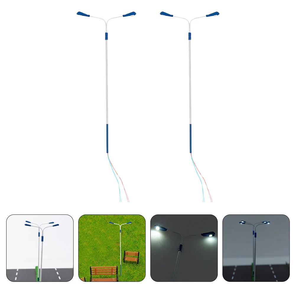 2 шт. миниатюрная модель железнодорожного фонаря уличный фонарь декор сцены