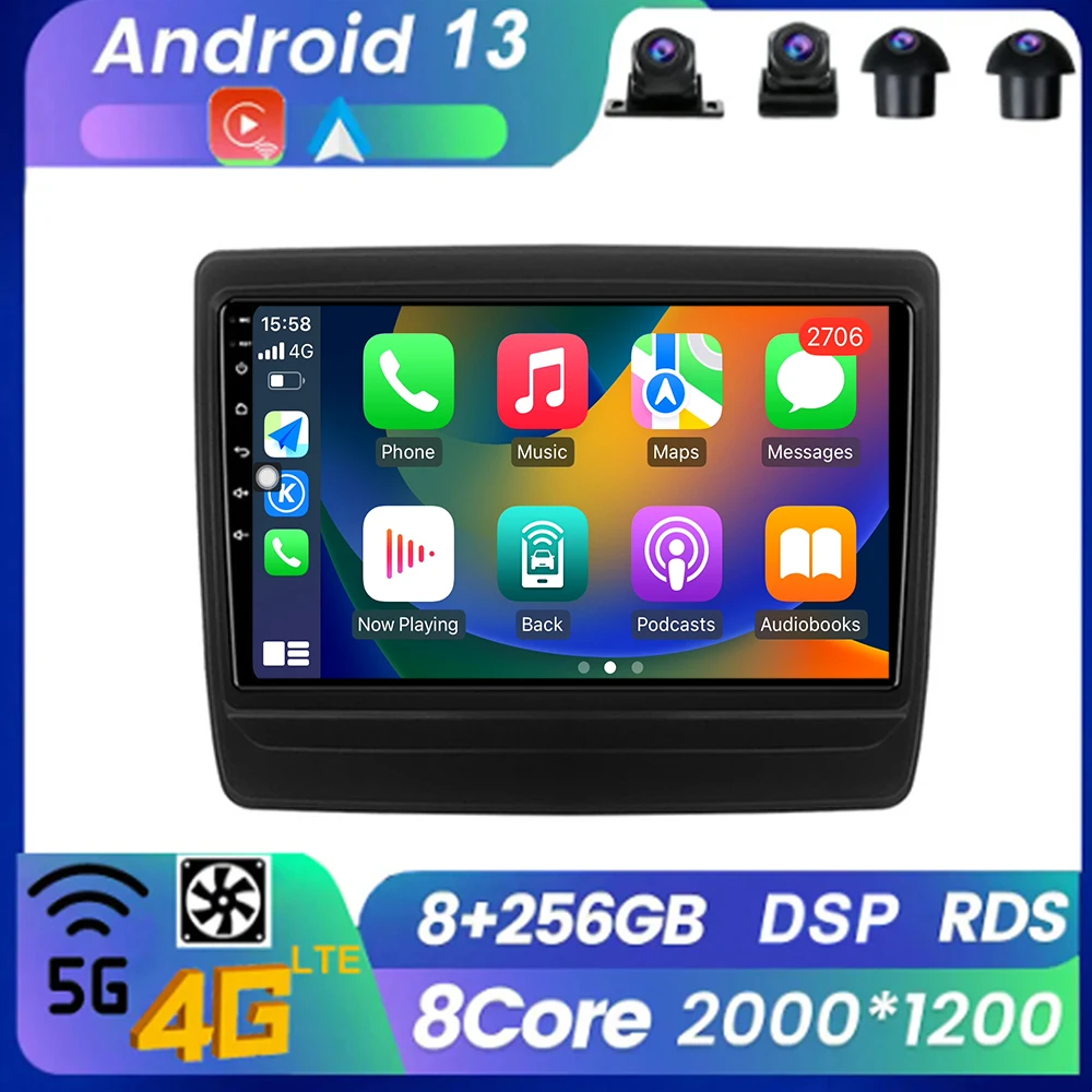

Carplay мультимедийное радио Bluetooth WIFI для Isuzu D-MAX DMAX 2020 Android 13 беспроводное Авторадио