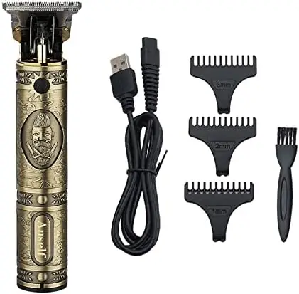 

Cortapelos para hombres, , kit de recortadora de cabello profesional, recortadora de cuchillas T inalámbrica recargable para h