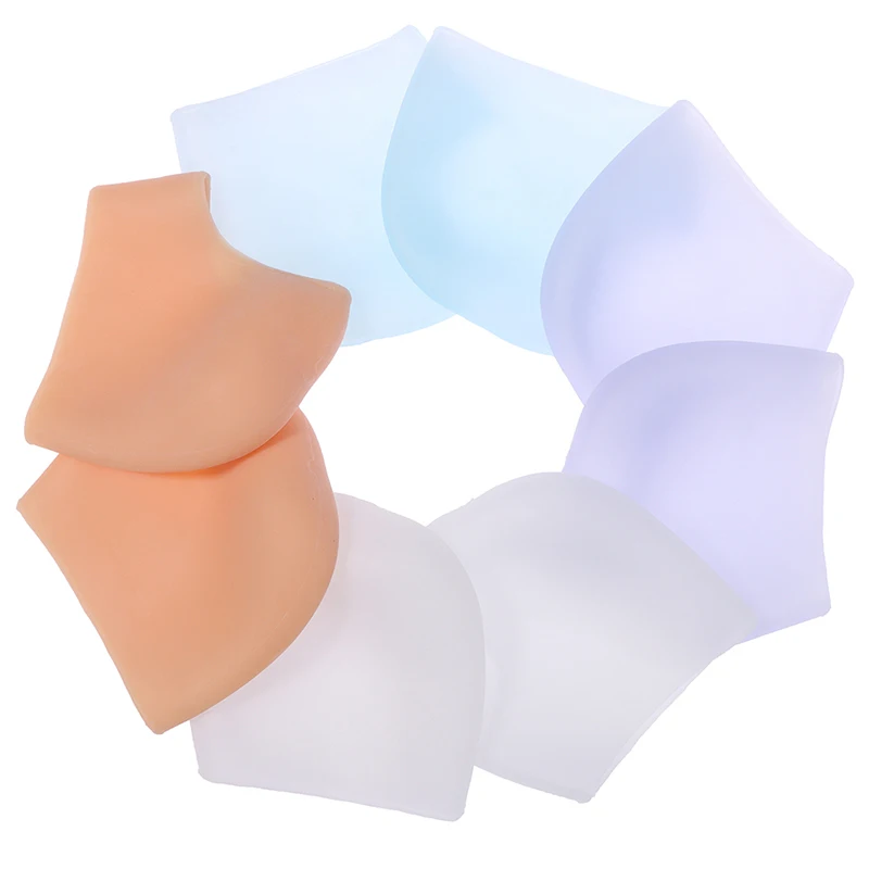 2pcs Soft Silicone Moisturizing Gel Heel Socks Cracked Foot Skin Care Protectors