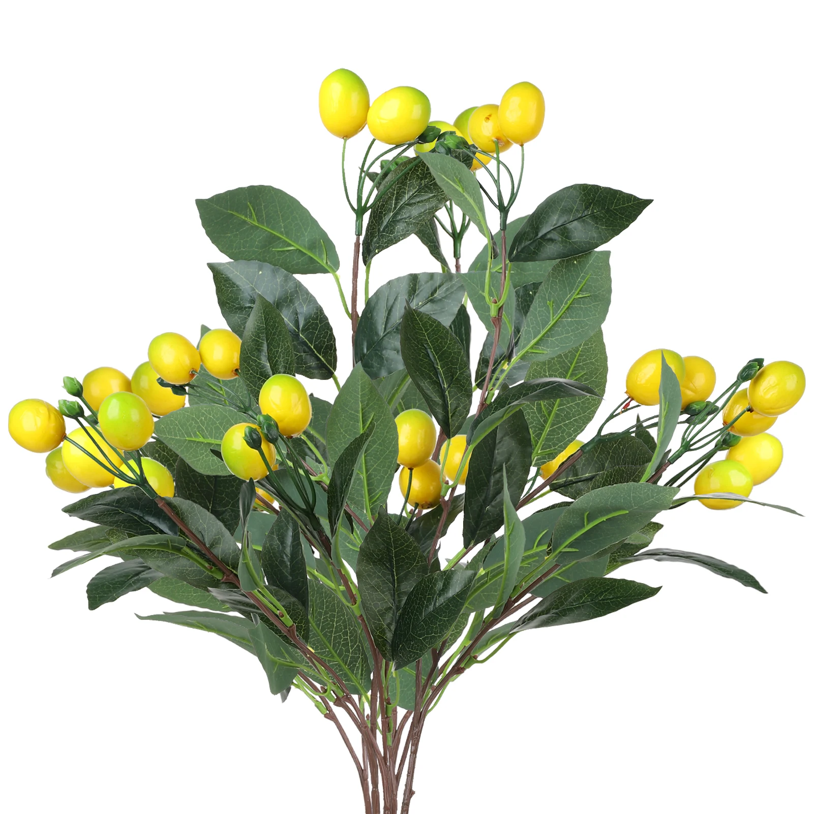 

Simulation Lemon Bouquet Green Vase Decor 67cm Plastic Garden Office Home Artificial Plant Desktop Flower Arrangement Decoration