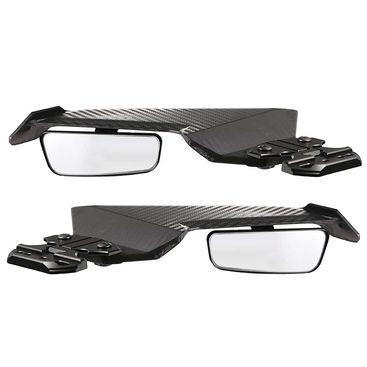 Universal Motorcycle Adjustable Side Wing Spoiler Fairing With Rear View Mirror For Yamaha R1 R3 T-MAX 530 Universal Motorcycle Adjustable Side Wing Spoiler Fairing With Rear View Mirror For Yamaha R1 R3 T-MAX 530