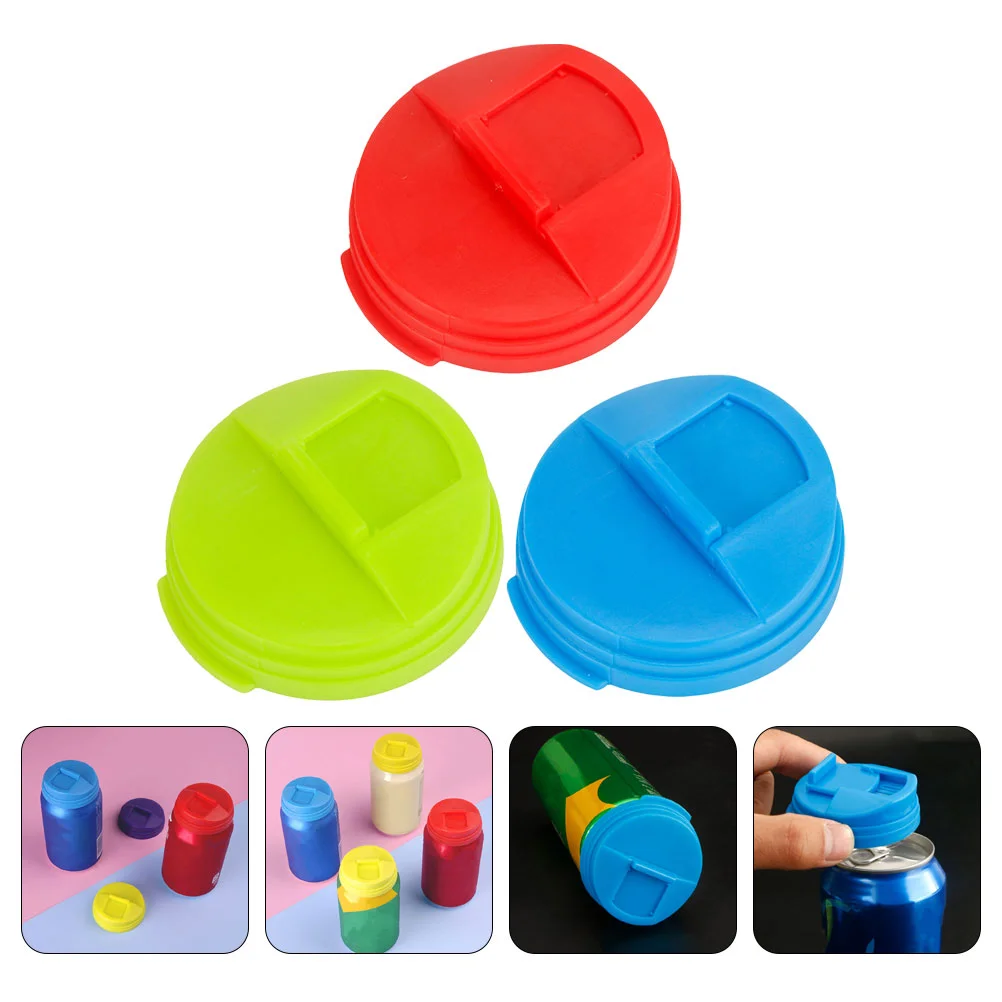 

3 Pcs Splash-proof Lids Cans Silicone Cup Lids Tin Can Covers Splash Cover Soda Can Lids Tpr Silicone Mug Lid Coke Can Lids