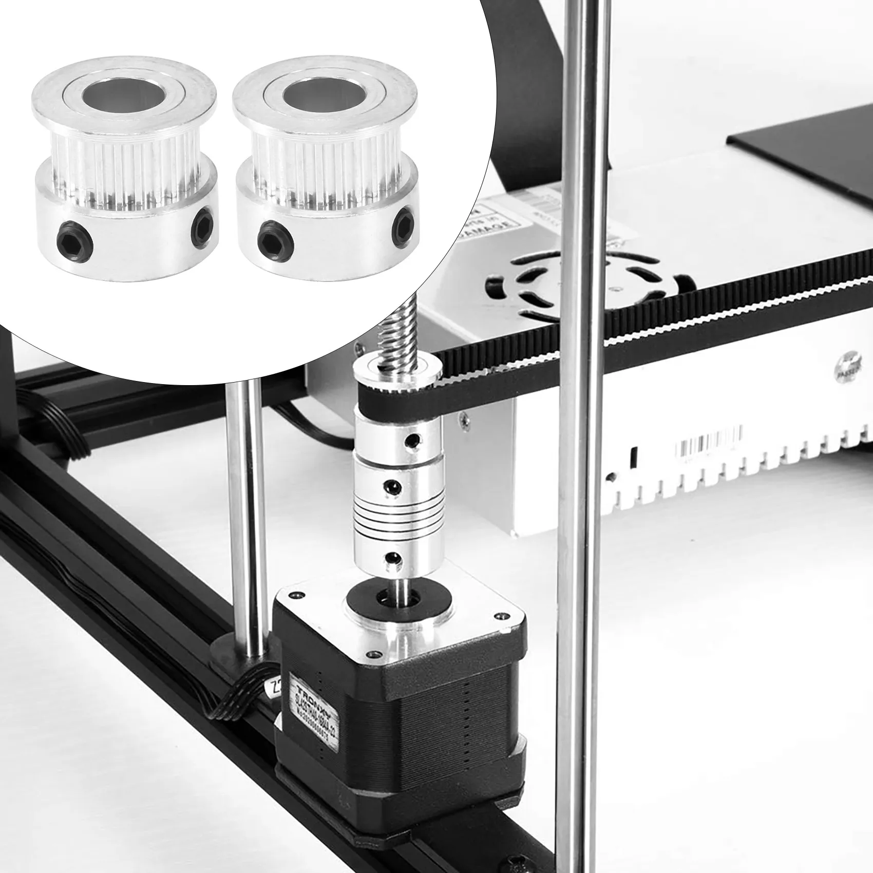 Комплект шкивов ремня ГРМ GT2 оси Z синхронное колесо с 24 зубьями и ремень 1068 мм для