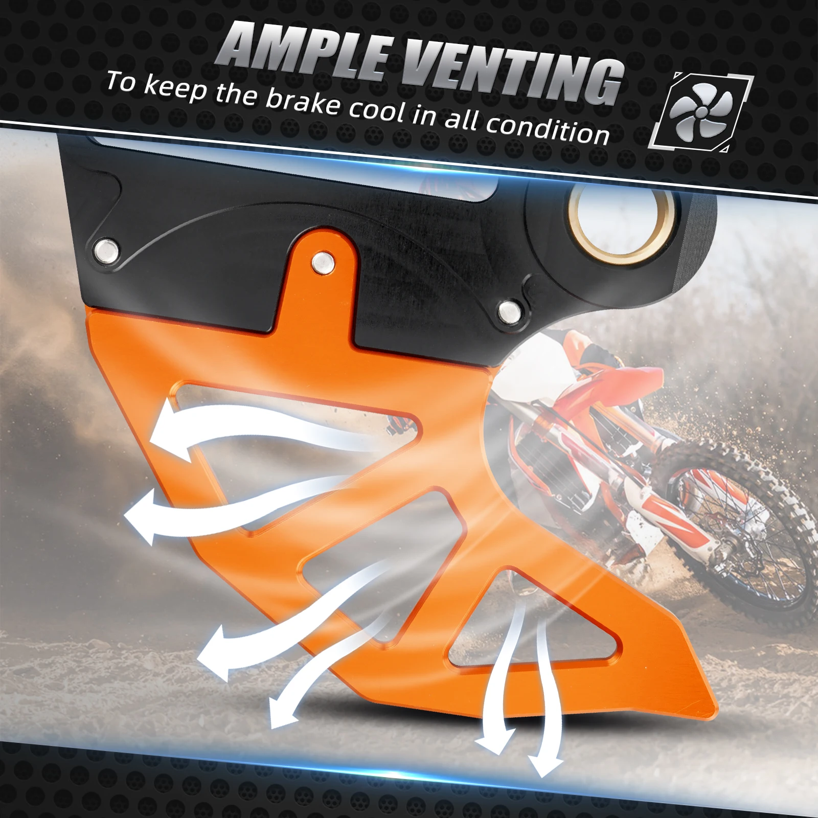 Для KTM EXC 300 2023 NICECNC защита заднего тормозного диска Protector EXC-F XCW XCF-W 125 200 250 350 400 450 500