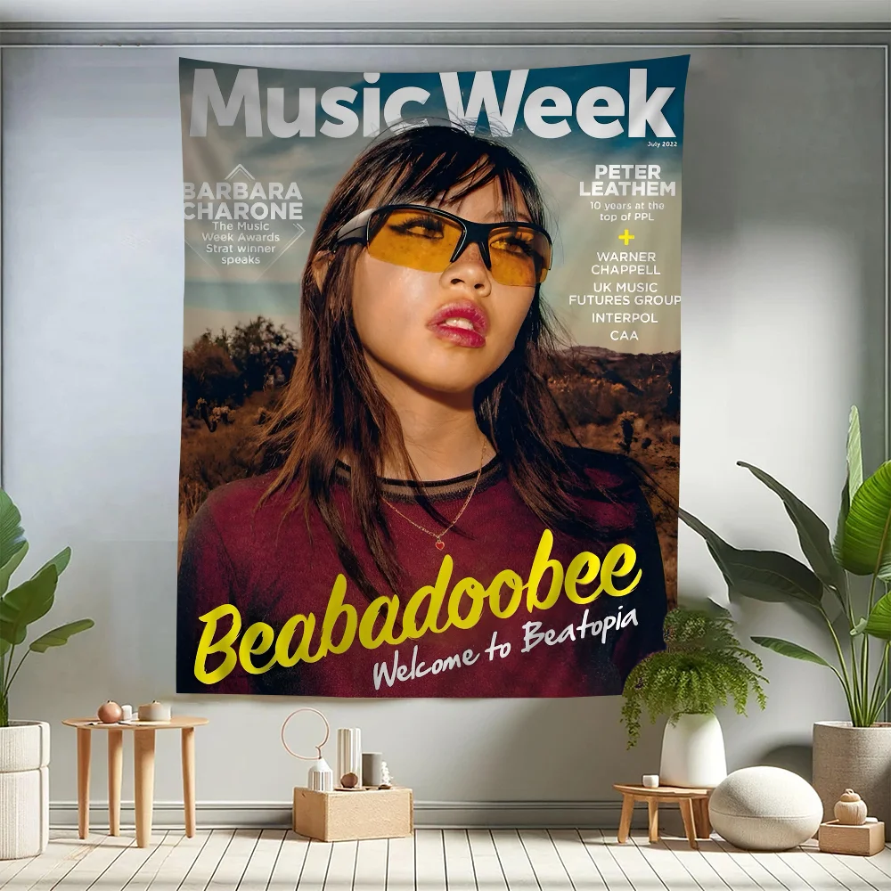 Певица Беабадобу Хиппи Настенные Гобелены Искусство Научная Художественная