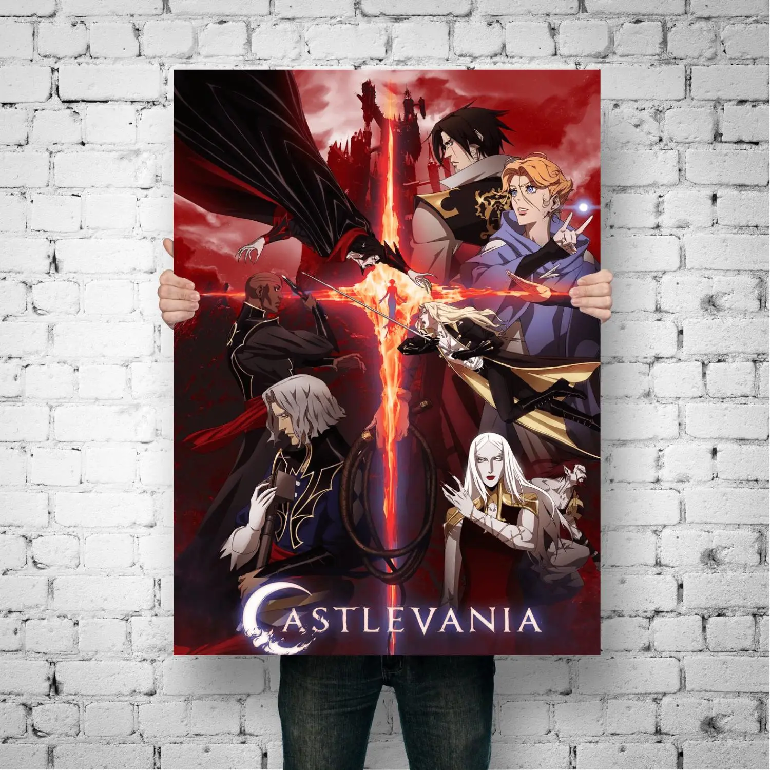 Декоративные холщовые постеры castlevania для видеоигр декор комнаты бара кафе