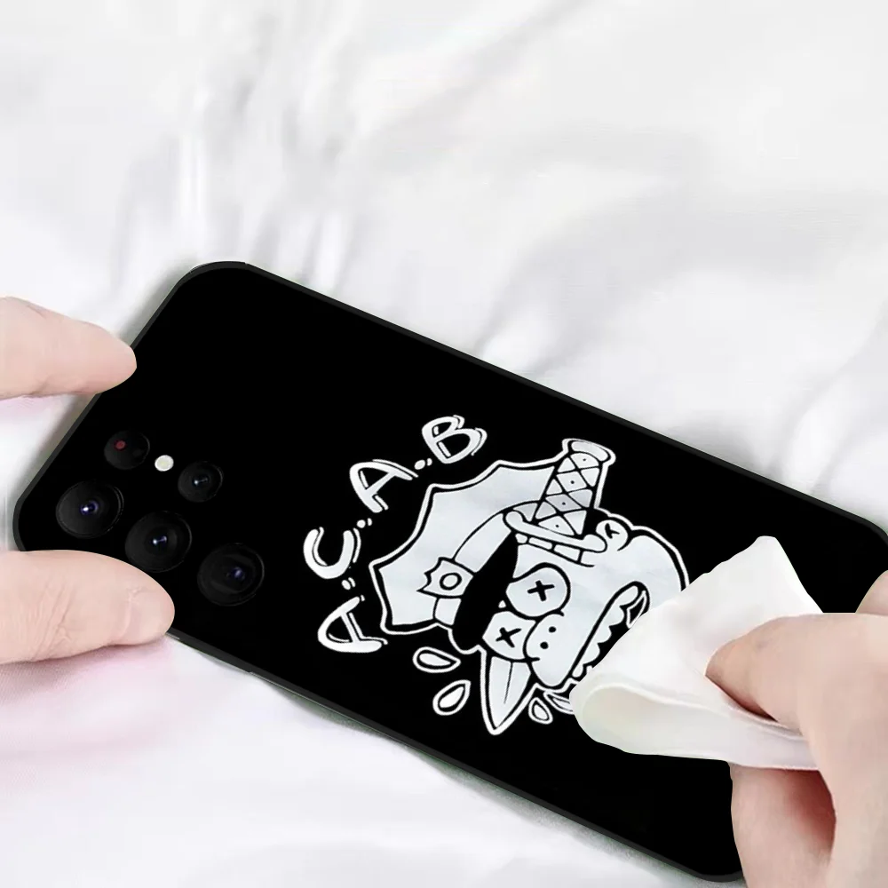 Чехол для телефона All Cops Are Bastards Acab Samsung S series s20 s21 s22 s23 s24 FE Plus Ultra TPU мягкий приятный