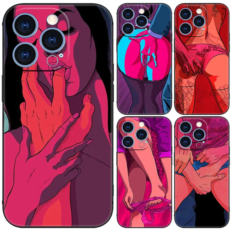 Сексуальный женский красный губы горячий бикини девушка чехол для Huawei Pura70 Pro Plus P60