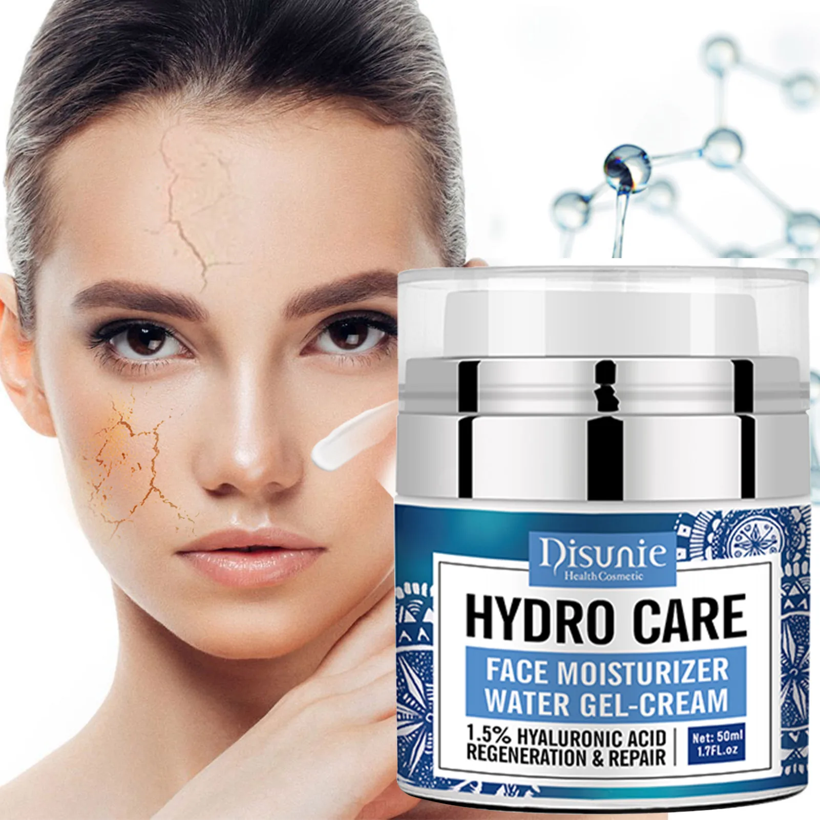 

Hyaluronic Acid Cream For Face Hydrating Moisturizer For Women Water Moisturizer To Brighten And Even Skin Tone And Moisturize