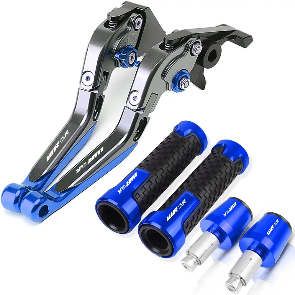 

For Yamaha WR125X WR125 X 2012 2013 2014 2015 2016 Motorcycle Aluminum Adjustable Brake Clutch Levers Handlebar Hand Grips ends