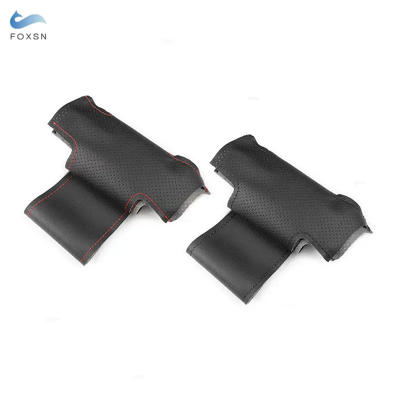 Ручная оплетка автомобильный Стайлинг внутренний чехол на руль кожаная отделка