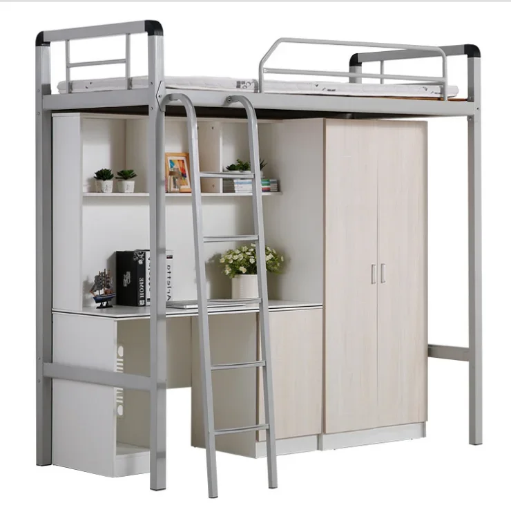 Новая мебель Twin Over Loft School Hostels металлическая двухъярусная кровать с