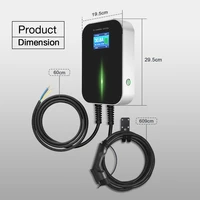 iec 62196 level 2 wallbox electric car charge cable ev charging station 11kw ev charger