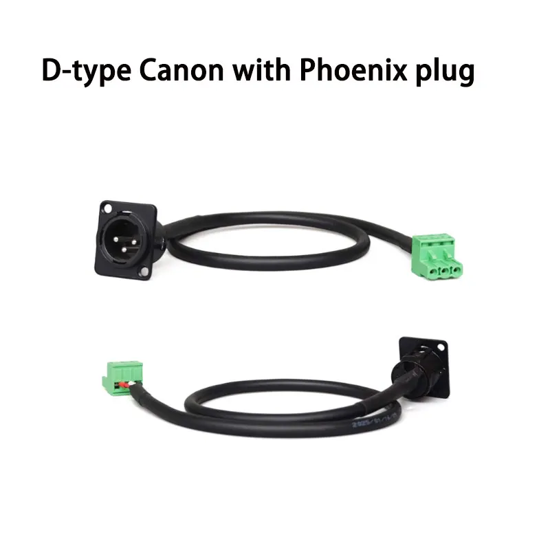 Фото Кабель-адаптер XLR D-типа на 5.08/3-контактный разъем Phoenix для модуля демонтажа аудиопроцессора, соединяющий печатную плату с разъемами XLR (папа и мама) №5