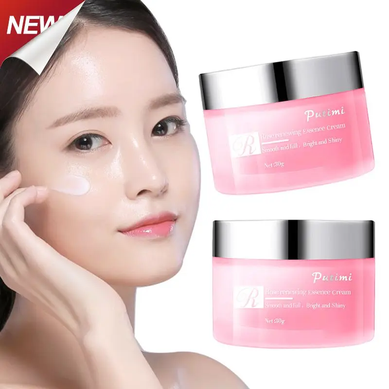 

Розовый крем для лица против старения и морщин, фотоотбеливающий подтягивающий и подтягивающий уход за кожей, косметика для лица для женщин